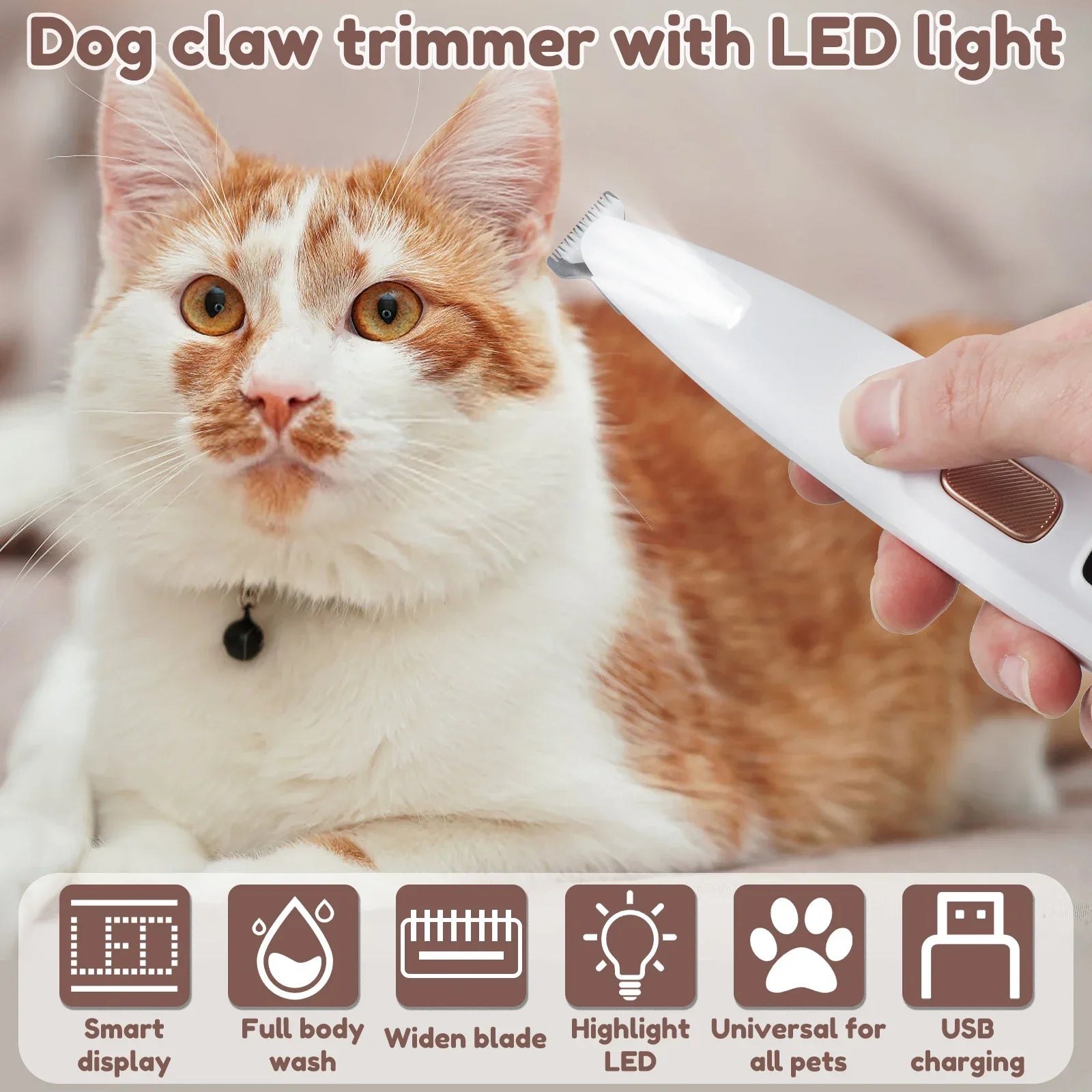 Paw Trimmer with LED Light