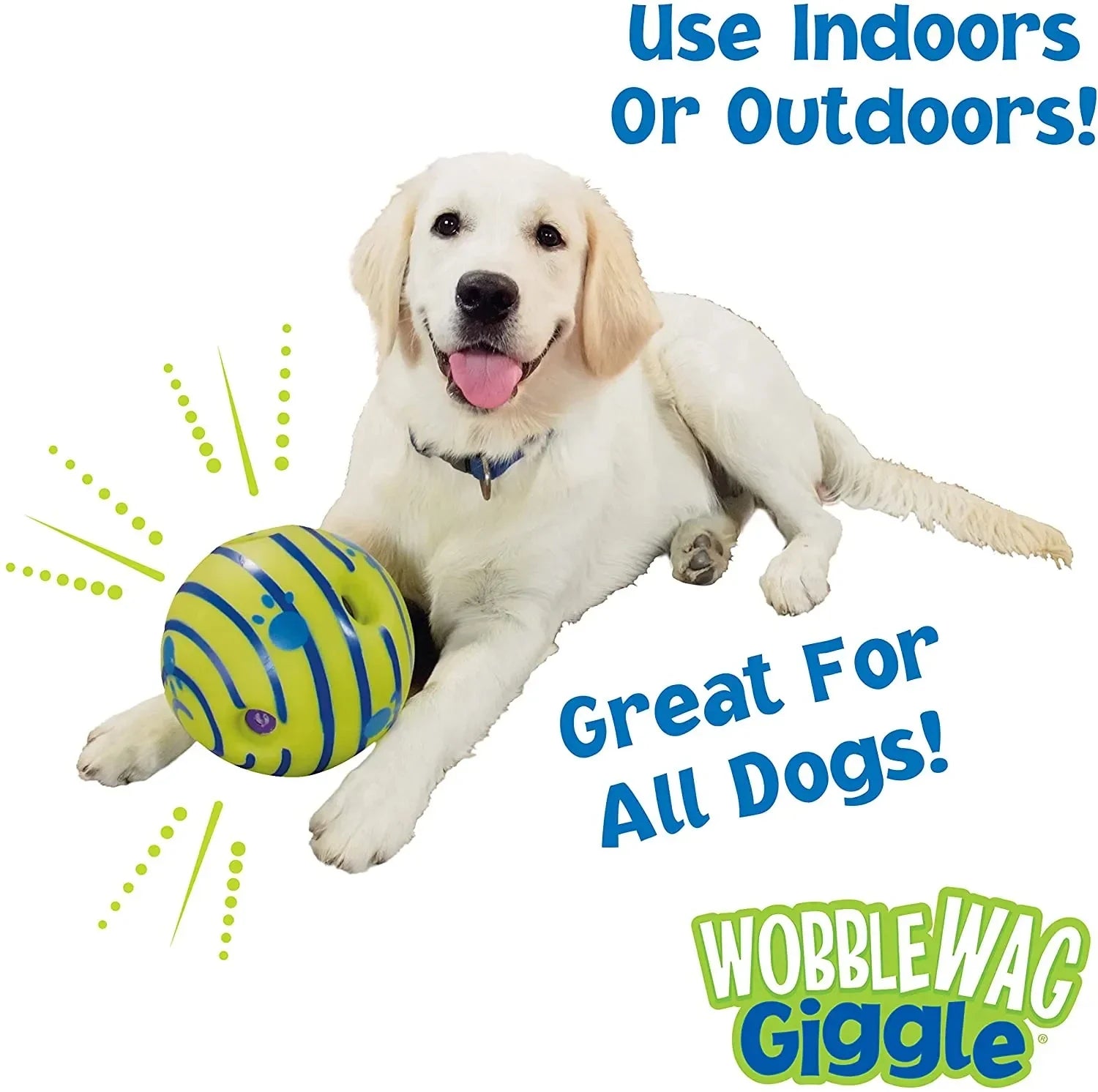 Wobble Wag Giggle Glow Ball Interactive Dog Toy