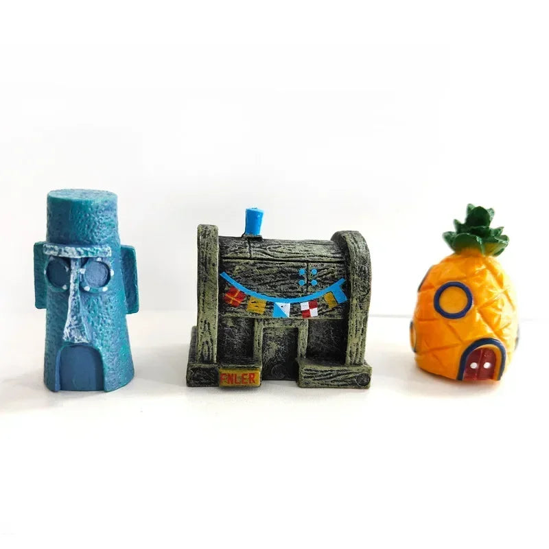 Aquarium Decoration – Cartoon Pineapple House