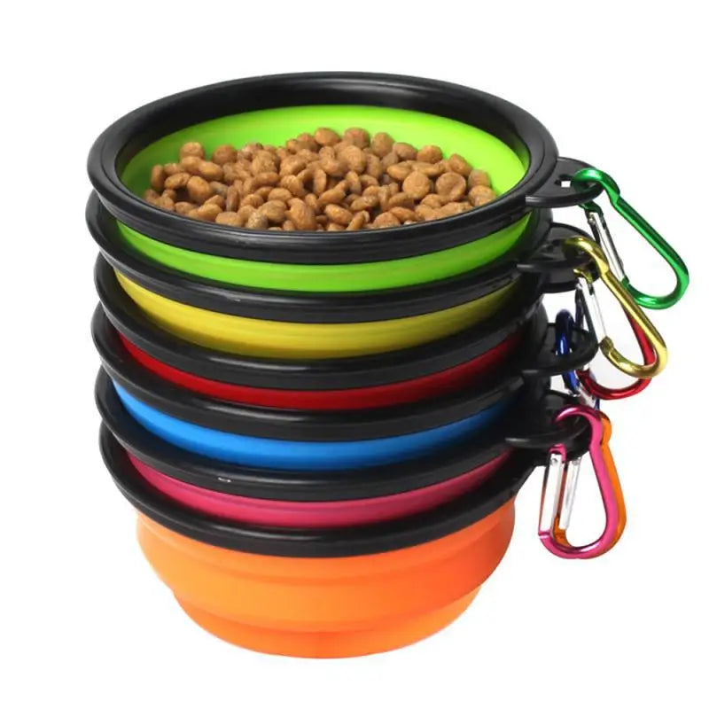 Folding Silicone Bowl Portable Puppy Water Container