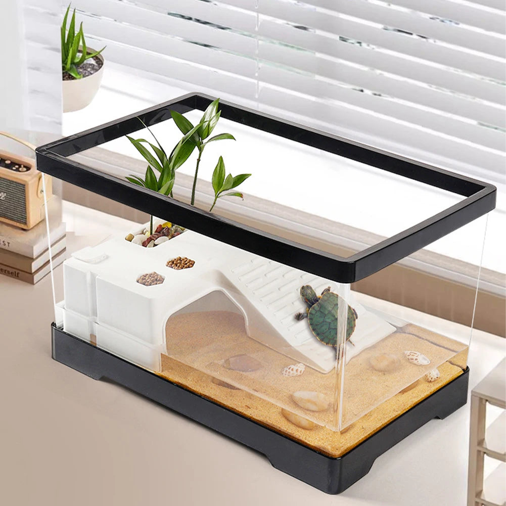 Transparent Turtle Tank Aquarium Fish Tank