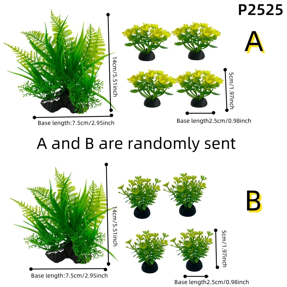 Aquarium Plants Ornaments Plastic Simulation