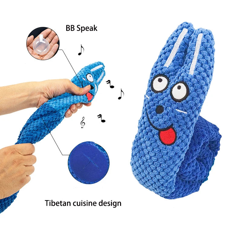 Interactive Plush Squeak Toy for Puppies & Dogs