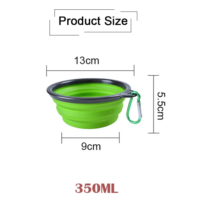 Folding Silicone Bowl Portable Puppy Water Container