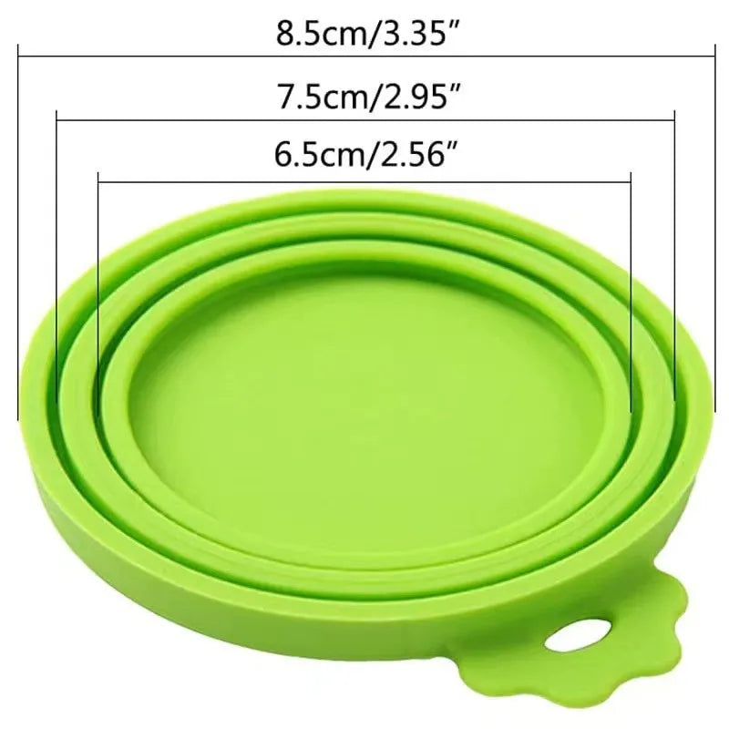 Reusable Pet Food Can Cover and Spoon