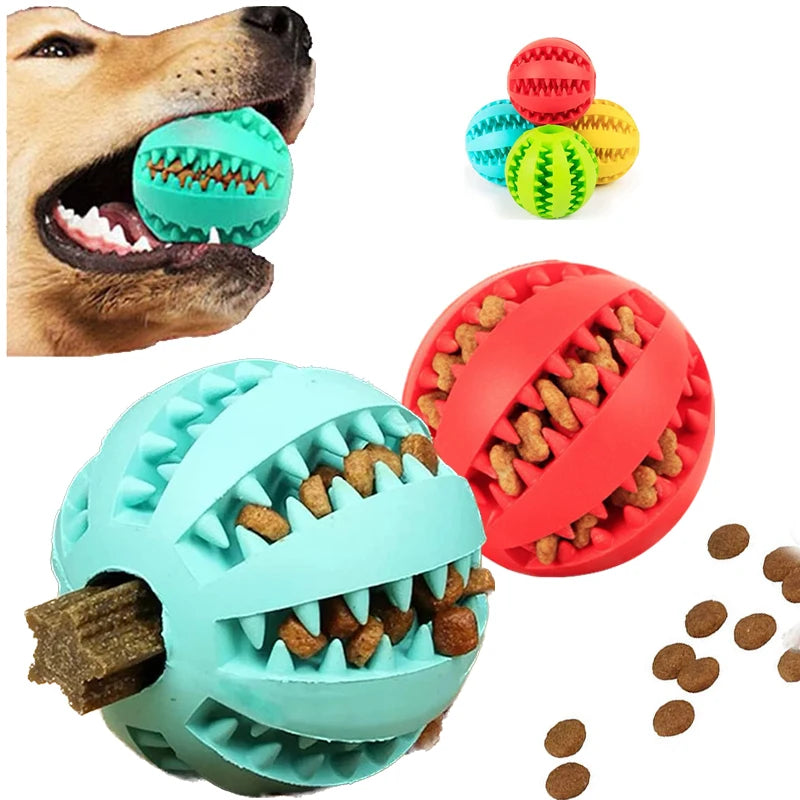 Interactive Dog Toy Rubber Balls