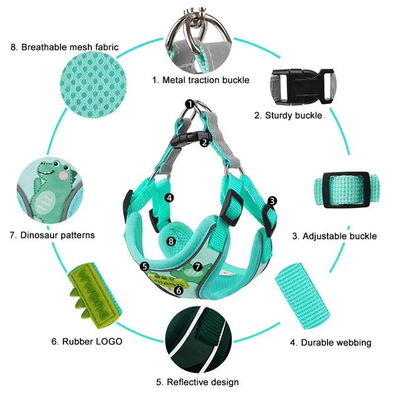 CDDMPET Dog Harness and Leash Set