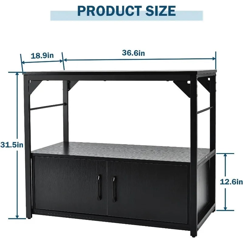 Aquarium Stand with Storage Cabinet