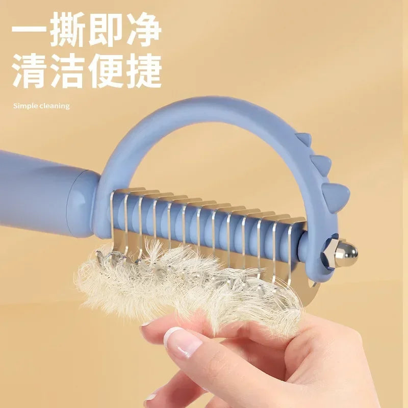 Hair Removal Comb for Dogs Cat Fur Detangler